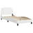vidaXL Bed Frame without Mattress Zadar Black and White 100x203 cm Faux Leather-814465726-814465720