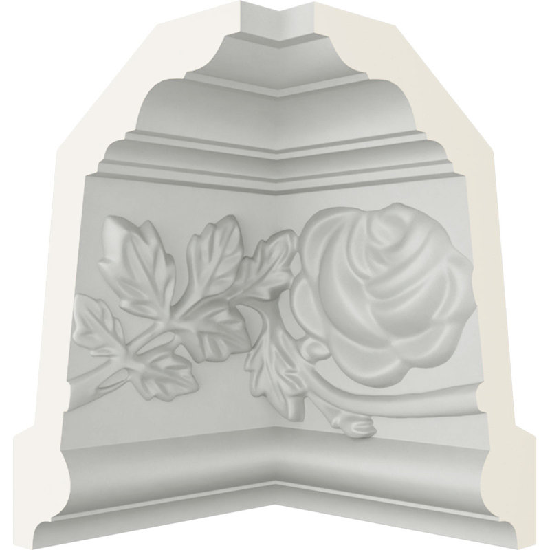 Endurathane Inside Corner Moulding, 3 3/4"P x 5 1/2"H (matches moulding MLD05X02X06RO), Factory Primed