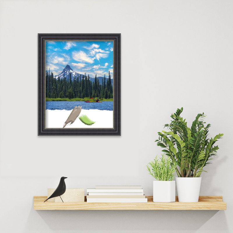 Shareeda Black Wood Picture Frame, 11'' W x 14'' H