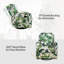 Fauteuil inclinable manuel à bascule pivotant floral 27,2 po Julien-65295122