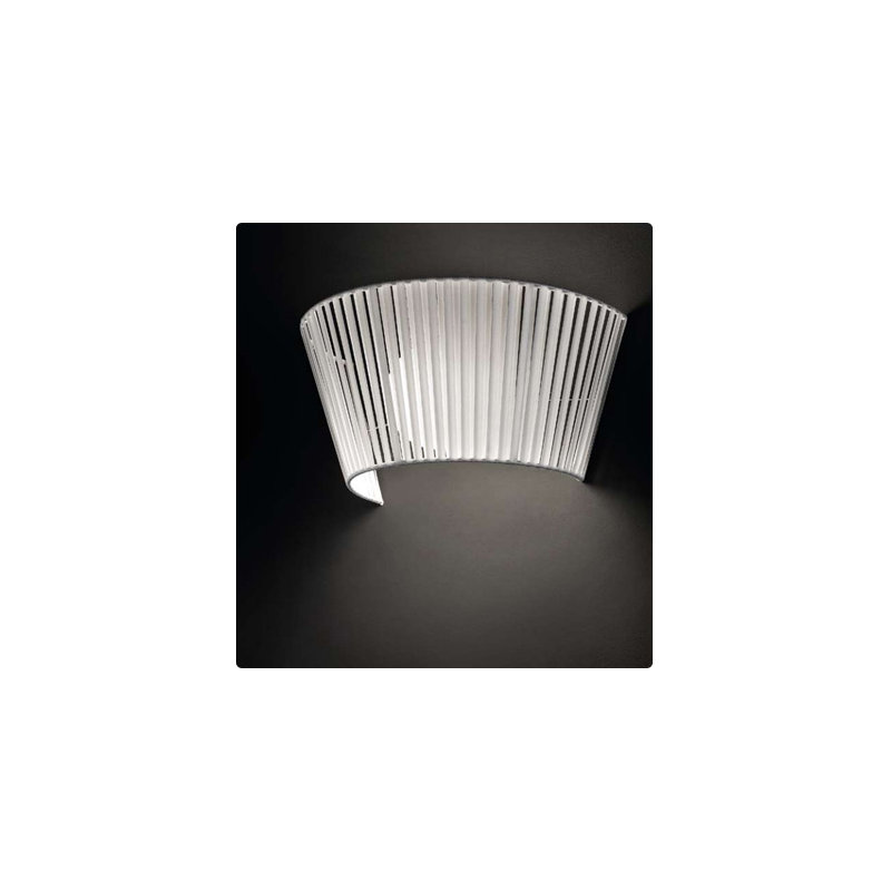 Ribbon 1 - Light Flush Mounted Sconce, Black, Matte White