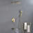 Ceiling Rain Shower System With Tub Spout Shower Faucet Set 12 Inch Shower Head And Handheld Shower Trim Kit-125522685