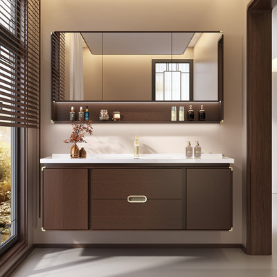 Minimalist Chinese style bathroom cabinet