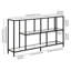 Winthrop Glass Top Console Table-1399148140