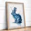 Dreaming Rabbit Boho - Framed Print-2120582372-2120582370