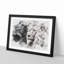 Portrait Of A Proud Lion - Single Picture Frame Print on MDF-56892358-56892360