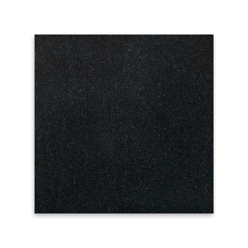 Carreau de sol et de mur en granit poli noir absolu, 18 in x 18 in