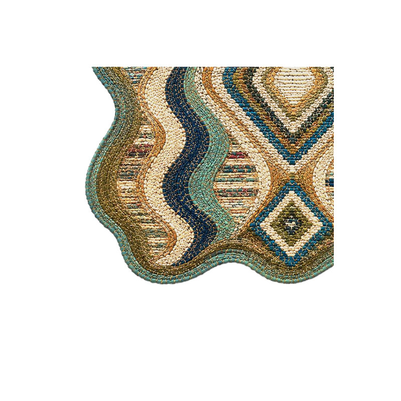Tapis tissé à la crème Mosso, 4'11" x 9'10"