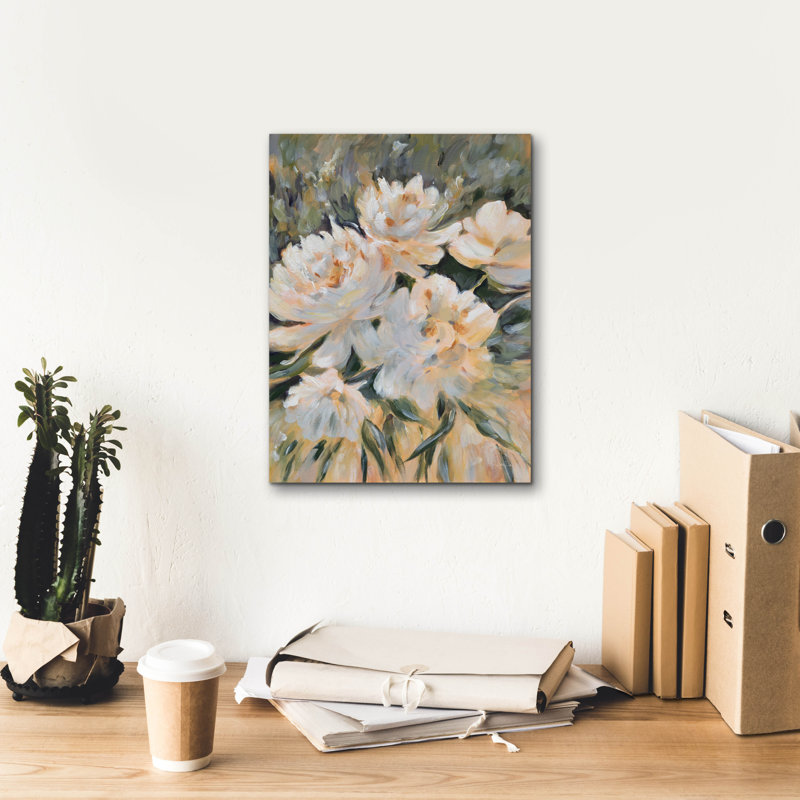 "Epic Graffiti" White Delight "par Katrina Pete, art mural sur toile, H 16 po x l 12 po x P 0,75 po