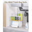 Trash Bag Dispenser Dishwasher Pods Container, 5 In 1 Garbage Bags Holder Under Sink Organizer Acrylic Laundry Pod Detergent Powder Container, Kitchen Pantry Laundry Room Organization Storage