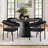 Heckman 5-Pieces Round Dining Table Sets-129451625
