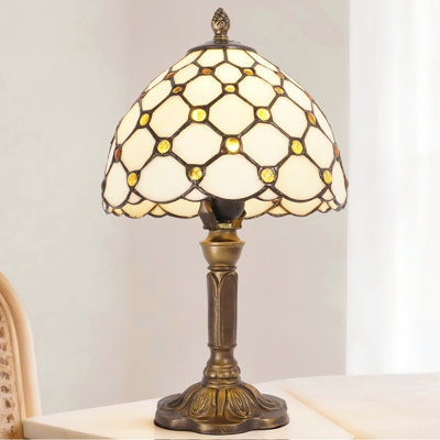 13.4" Tiffany Style Stained Glass Table Lamp (Bulb Included)