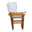 Chaise pliante en bois Chaise de réalisateur en toile Chaise pliante 2 pièces / ensemble Populus + toile-1604862602