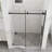 Goodyo 48" W X 72" H Sliding Shower Door, Frameless Sleek Glass Shower Door, 1/4" (6Mm) Thick Tempered Clear Glass With Easyclean Coating, Stainless Steel Hardware, Matte Black