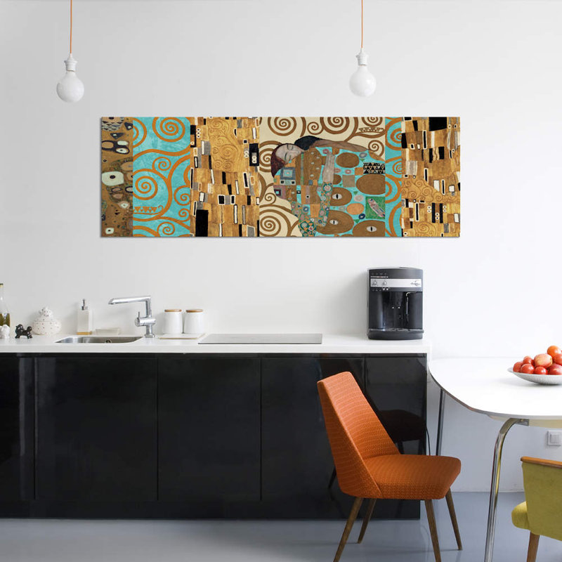 " Klimt 150 Anniversary I " by Gustav Klimt, 16" H x 48" W x 1.5" D, Wrapped Canvas