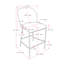 Deciderio Countertop Stool of 26.25" with metal feet-1677154368