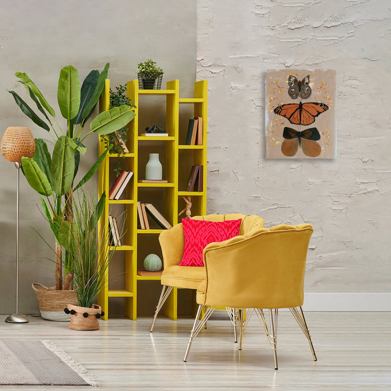 «Butterfly Collage Symmetry», art mural par Kara Keller Designs, H 20 po x l 16 po