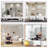 Frameless Rectangle Full Length Metal Wall Mirror Set Home Gym Mirror with Tempered Glass (Set of 3)-162864785