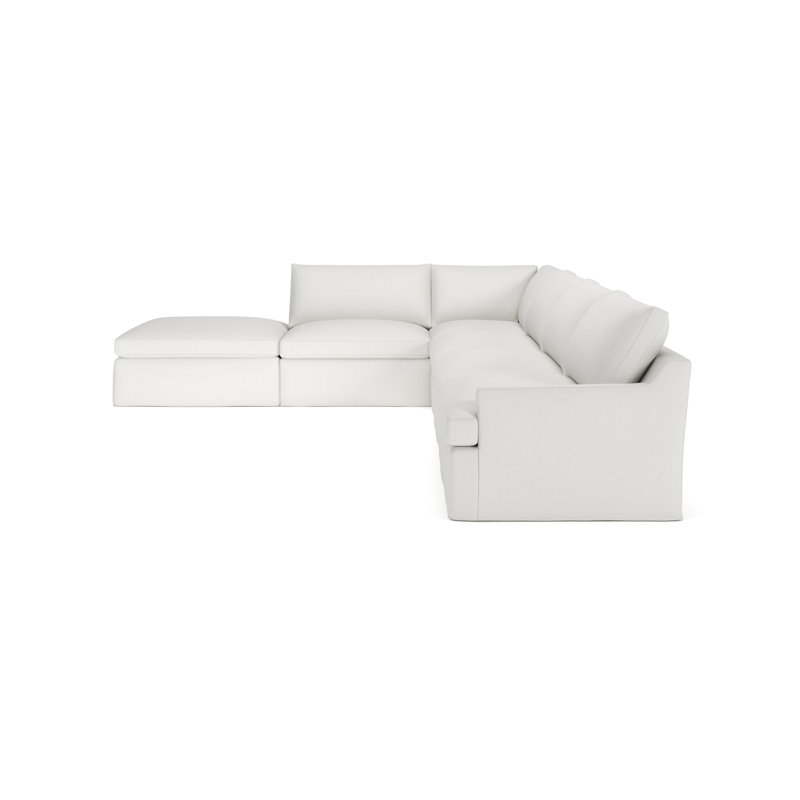Canapé modulaire 6 pièces Wrenley, Beige Macarena, Orienté à gauche (vu de face)