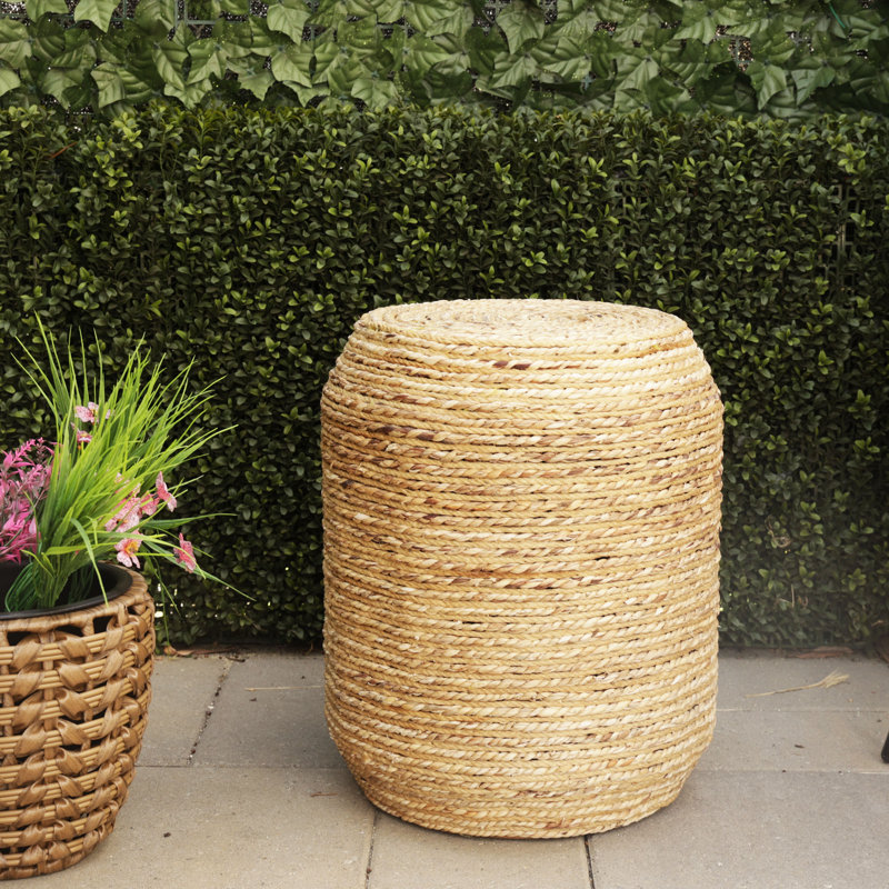 Woven Hyacinth Stool