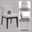 Gray Linen Side Chair