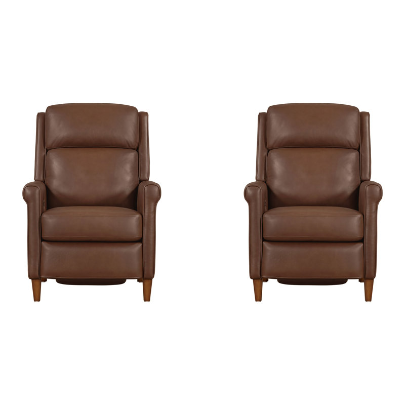 Owensville Power Cordless High Leg Recliner Two Pack, Walnut Whirl