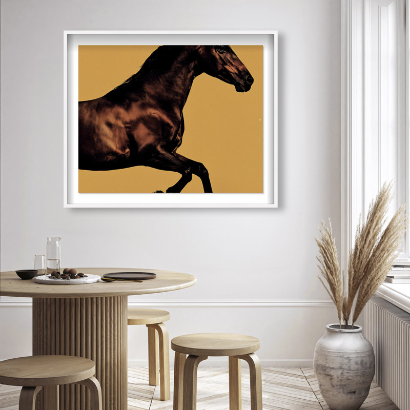 Hue Equine II Framed Graphic Art, 31.5"H x 37.5"W, White Shadowbox