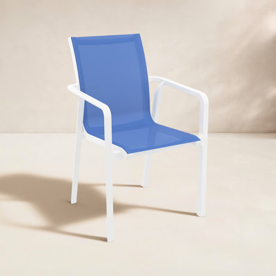 Farrah Stacking Patio Dining Armchair