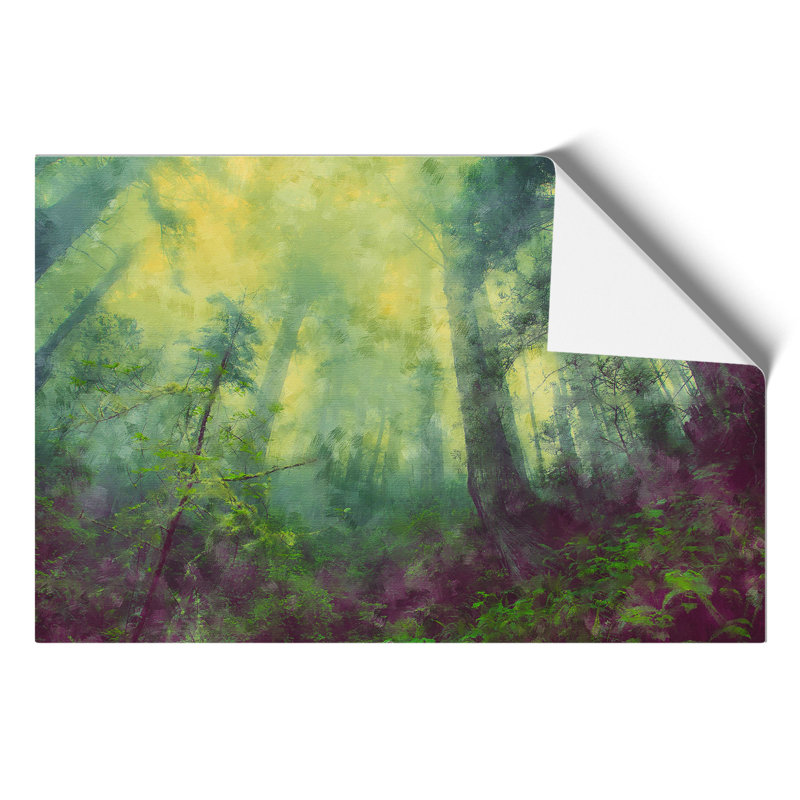 Green Forest Painting - Frameless Print, 21cm H x 30cm W x 0.1cm D