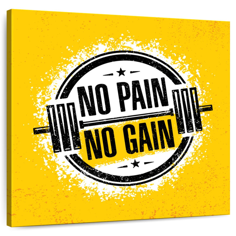 No Pain No Gain, typographie