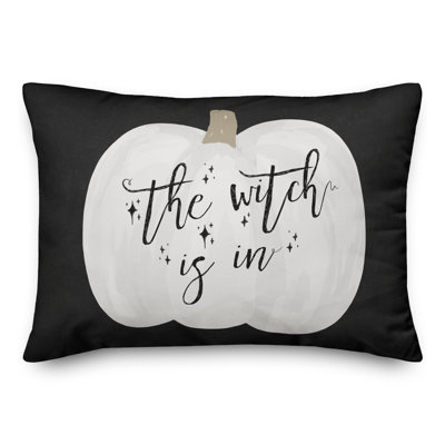  Housse et insert de coussin rectangulaire Witch Pumpkin