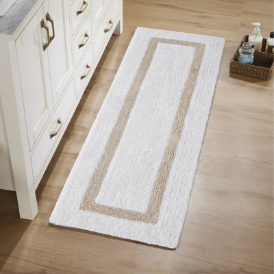 Tapis pour salle de bain réversible 100% coton Widman