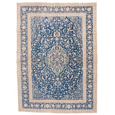 One-of-a-Kind 9'7'' X 13'3'' 1990s Wool Area Rug in