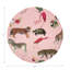 Sous-verres ronds en cuir Exotix Flamingo Vegan-119015118
