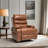 Large Size Electric Power Lift Recliner Chair Sofa For Elderly, 8 Point Vibration Massage And Lumber Heat, Remote Control, Side Pockets And Cup Holders, Cozy Fabric, Overstuffed Arm Pu-168763638