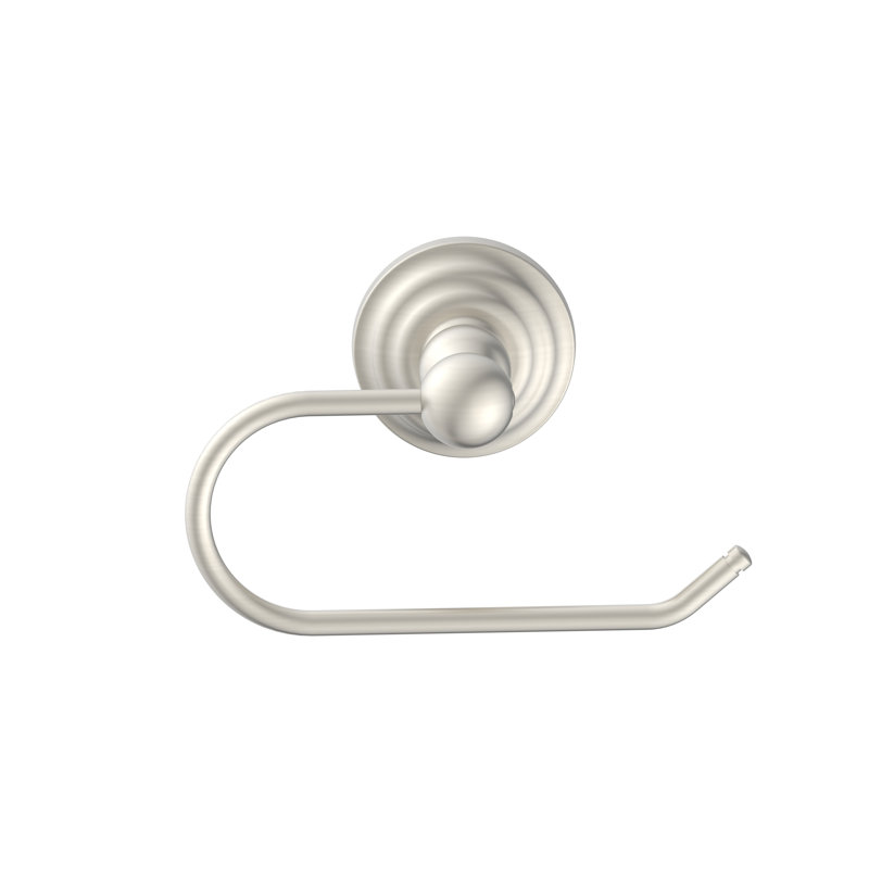 Brushed Nickel Wall Mounted Round Toilet Paper Holder