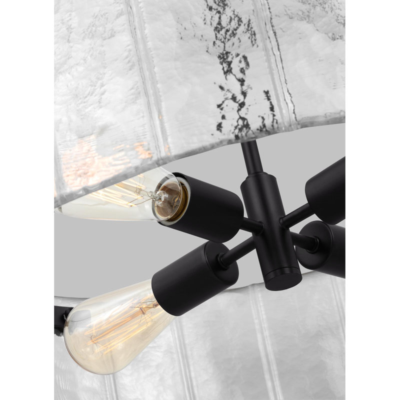 Calvert 4 - Light Chandelier, Aged Iron