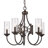 Quincy 5 - Light Candle Style Empire Chandelier