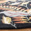 Emrick Blossom Hand Hooked Wool/Cotton/Latex Floral Rug in Black/Brown-22463490