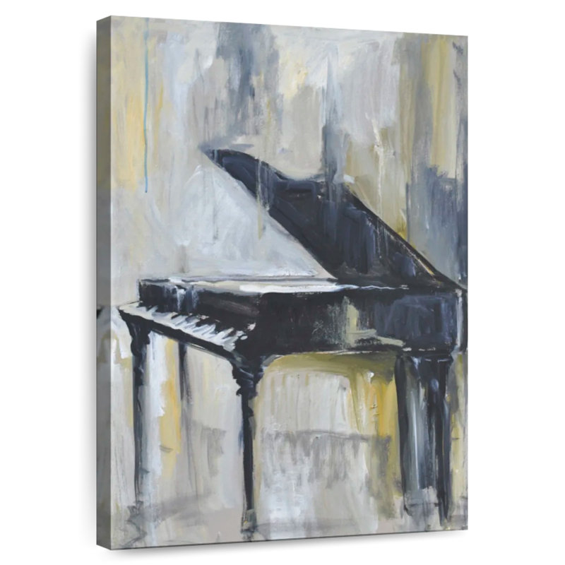 Abarca Piano In Gold I, 30" H x 20" W
