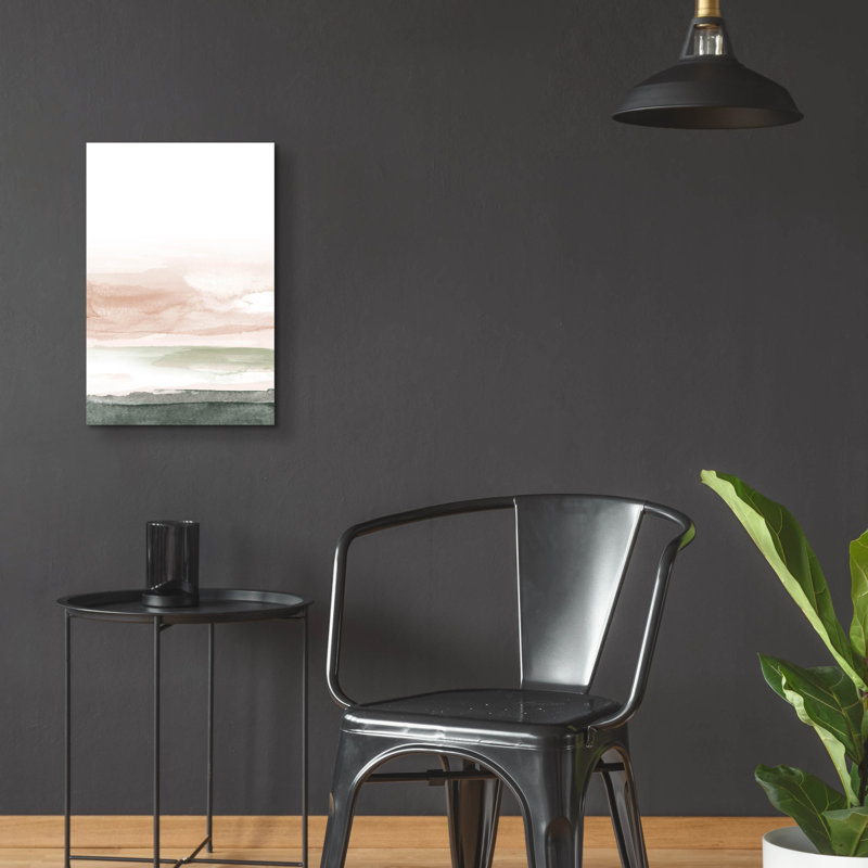 «Pink Gray No. 1» par Brandon Wong, art mural en verre acrylique, H 24 po x l 16 po