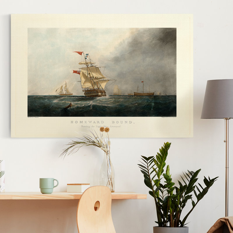 Toile tendue sur châssis Homeward, H 12 po x l 8 po x P 1 po