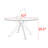 Nordic style round dining table-451589685