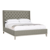 Michael Weiss California King Tufted Upholstered Panel Bed