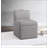 Grey Fabric Armless Chair