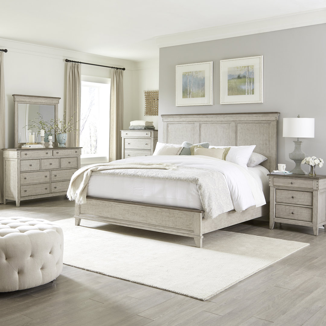 Cathleen Panel Bed, Dresser & Mirror, Chest, Night Stand Laurel Foundry Modern Farmhouse® Bed