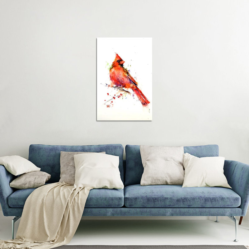" Red Bird " Graphic Art Print