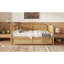 Lit de jour simple en rotin de style traditionnel avec lit gigogne simple pour un espace limité, chambre d'amis, pas de sommier tapissier, noyer antique-1109546152-1109546155
