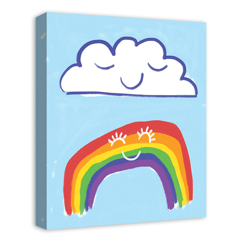 Art sur toile cloud en arc-en-ciel Macintyre, H 16 po x l 20 po x P 1,25 po, Toile tendue
