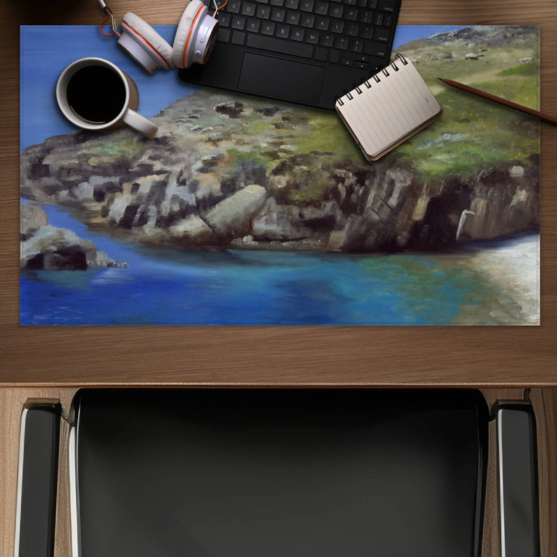 Spanish coast - 14.00"x24.25" Desk mat